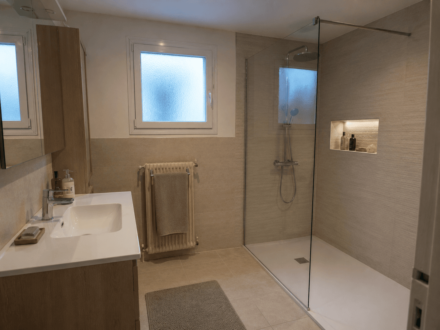 Salle de bain adaptée livrée par nos équipes